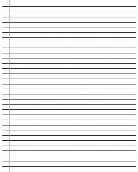 Lined Paper Word Template