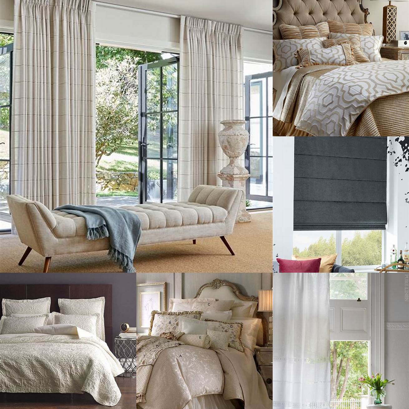 Linen A luxurious and lightweight material that adds elegance and sophistication to your windows