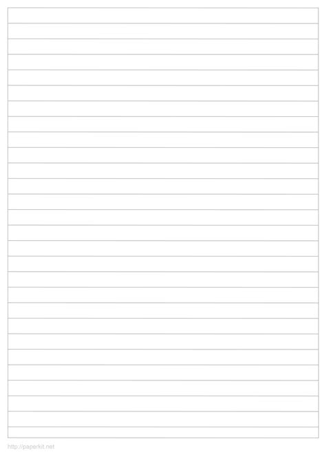 Lines On Paper Template