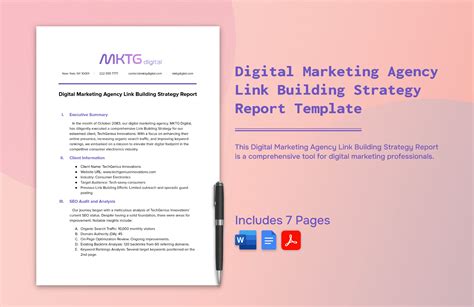 Link Building Report Template