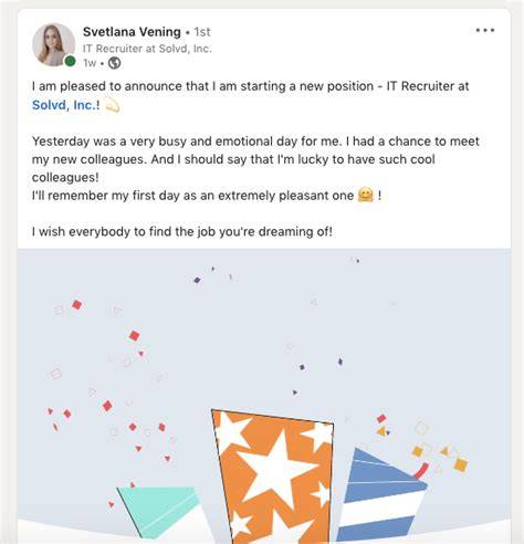 Linkedin Job Announcement Template