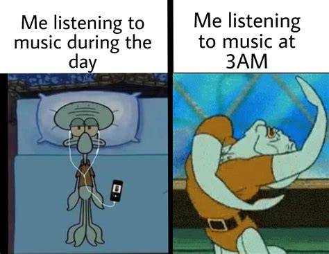Listening To Music Meme Template