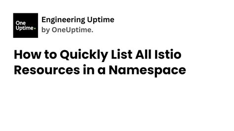 Listing all resources in a namespace