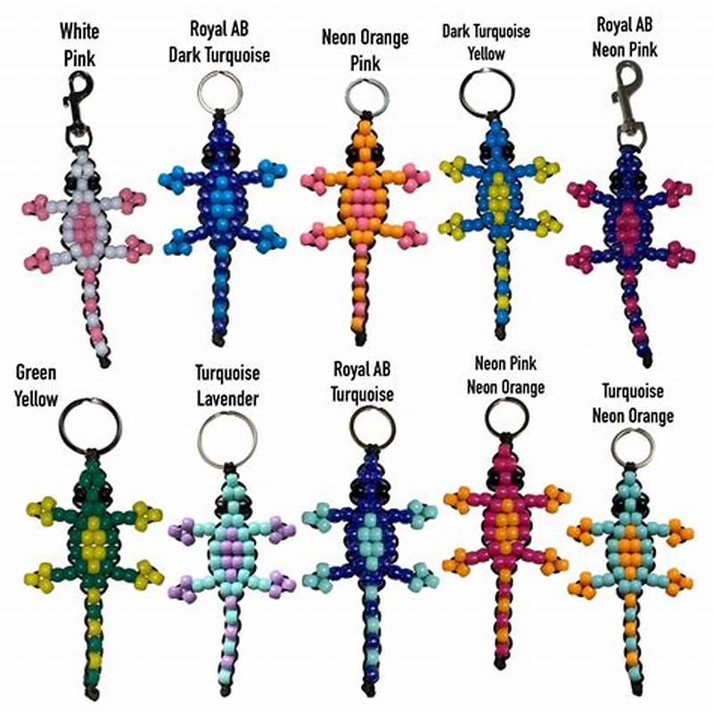 Lizard Bead Keychain Pattern