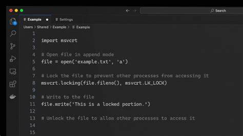 Locking a file in Python