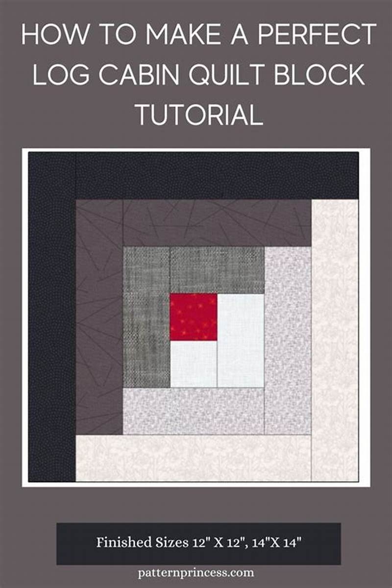 Log Cabin Block Pattern