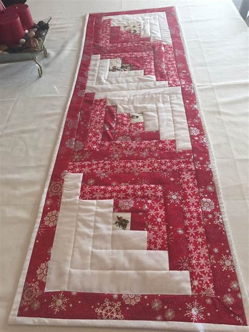Log Cabin Table Runner Pattern Free