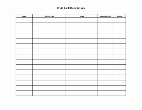 Login Spreadsheet Template