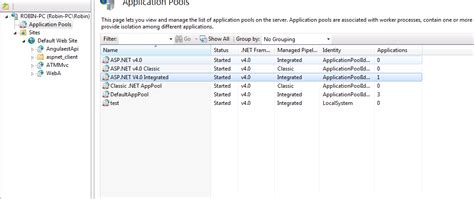Login failed for user IIS APPPOOLASPNET v40
