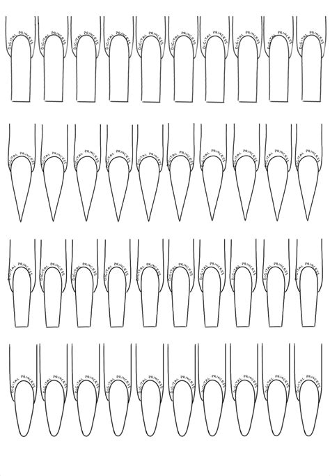 Long Nail Template