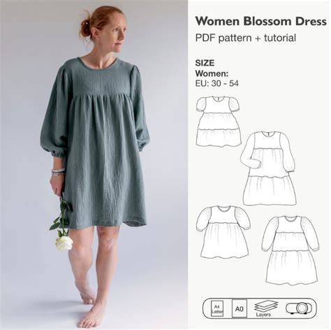 Long Sleeve Dress Template
