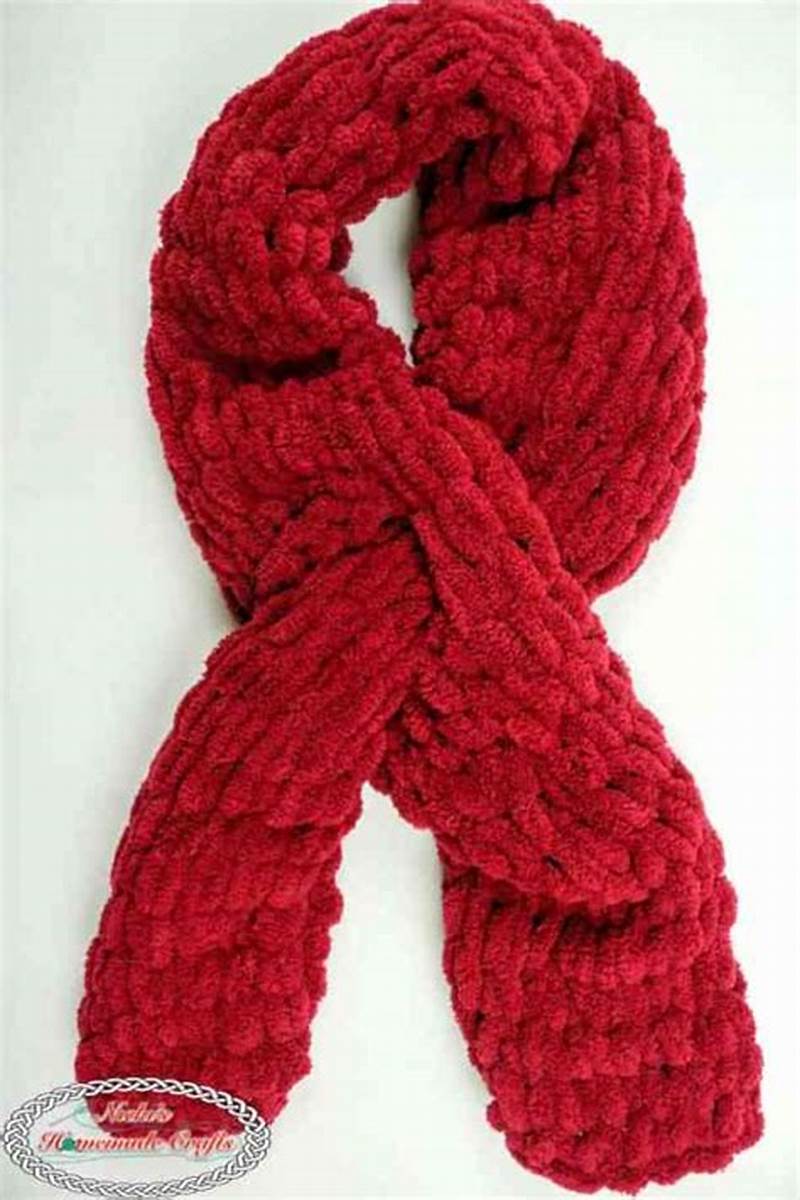 Loop Yarn Scarf Pattern