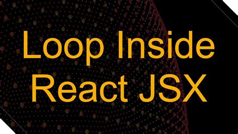 Loop inside React JSX