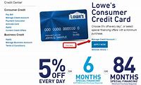 Lowe's Credit Card Payment