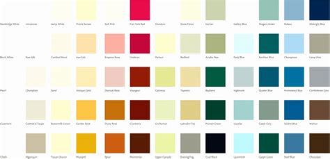 Lowes Paint Color Chart