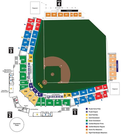 Lsu Baseball Field Seating Chart