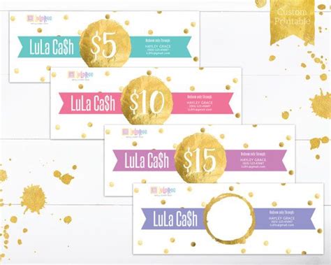 Lulacash Printable