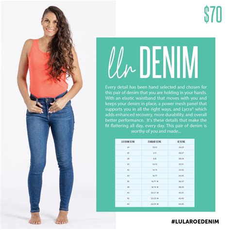 Lularoe Denim Size Chart