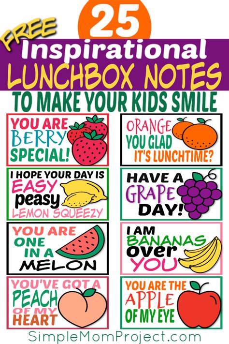 Lunch Notes Printable