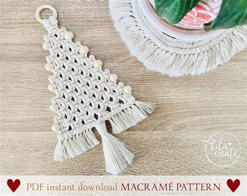 Macrame Christmas Tree Pattern Free Printable