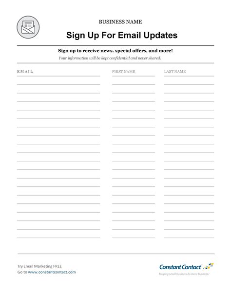 Mailing List Template