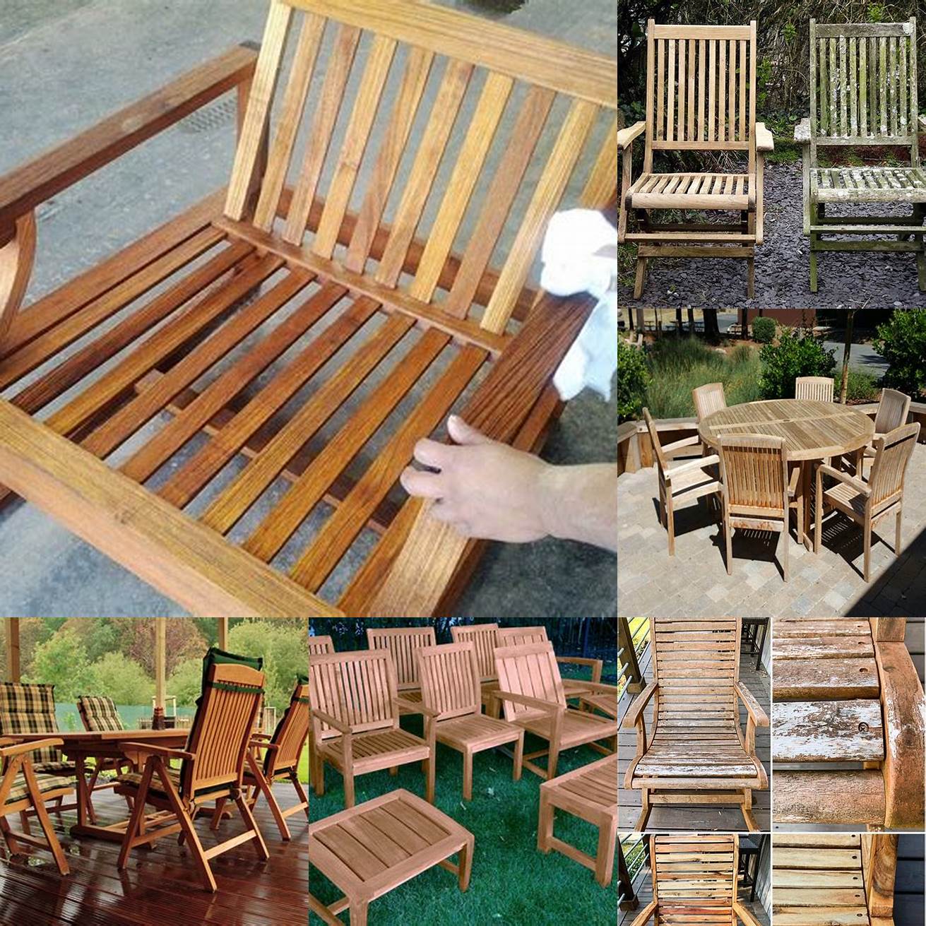 Maintaining teak wood furniture