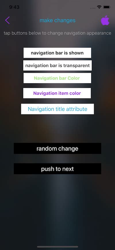 Make UINavigationBar transparent