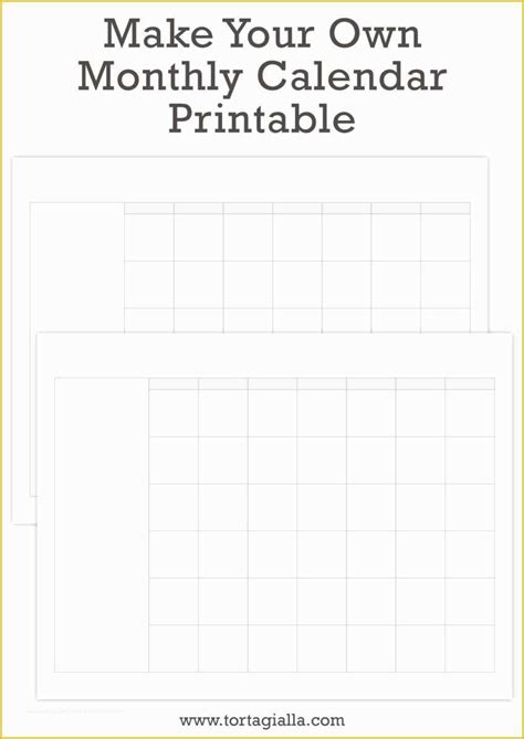 Make Your Own Photo Calendar Free Printable