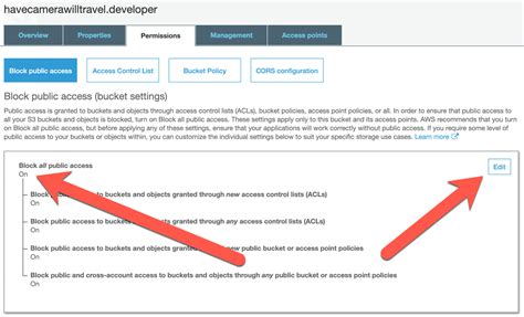 Make a bucket public in Amazon S3