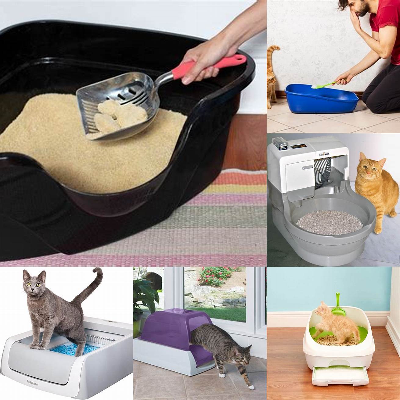 Makes cleaning the litter box easier
