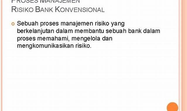 Manajemen Risiko Bank Konvensional