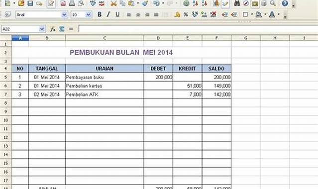 Manfaat Aplikasi Keuangan Pribadi Excel