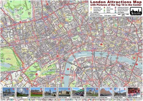 Map Of London Attractions Printable