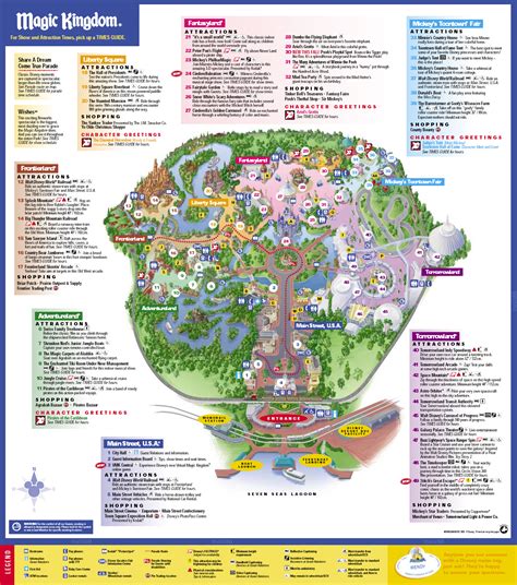 Map Of Magic Kingdom Printable