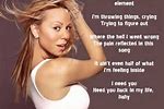 Mariah Carey Songs with Lyrics