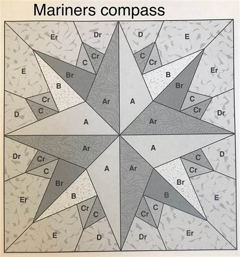 Mariners Compass Paper Piecing Pattern Free