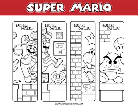 Mario Bookmark Printable