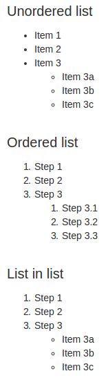 Markdown continue numbered list