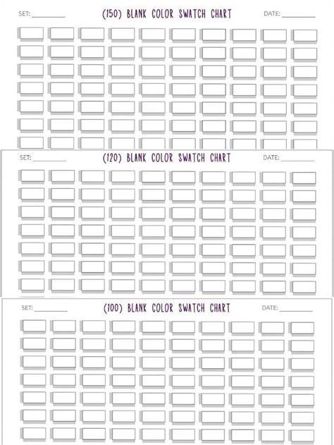 Marker Swatch Template