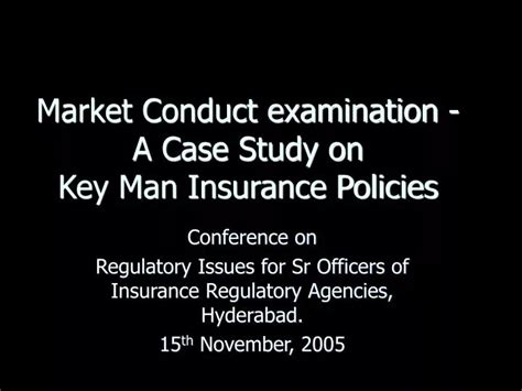 Market Conduct Examinations in Insurance