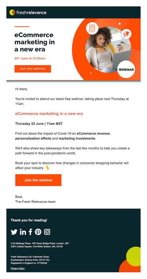 Marketing Email Template Sample