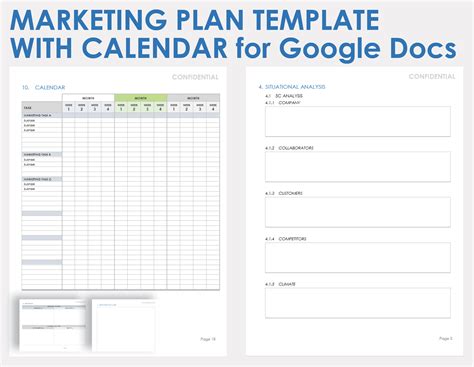 Marketing Plan Template Google Docs