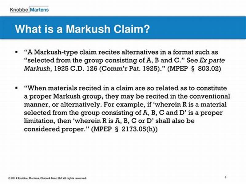 Markush Claim Example