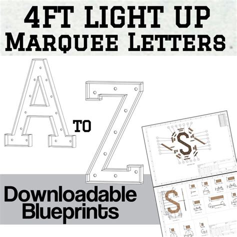 Marquee Letter Template
