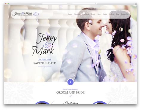 Marriage Invitation Website Templates