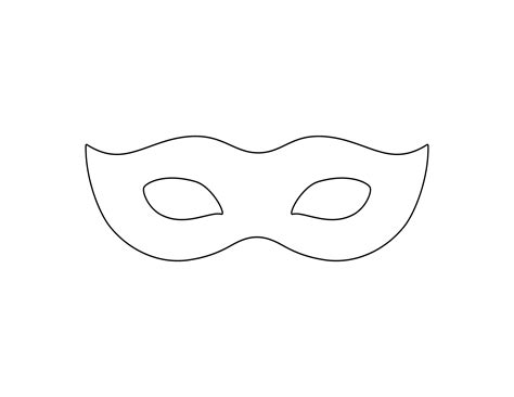 Masked Ball Mask Template