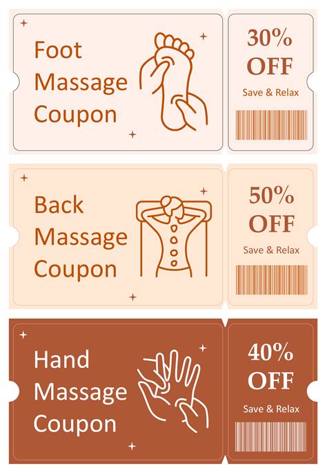 Massage Coupon Templates