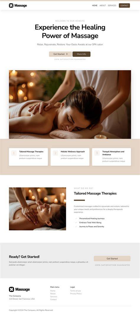 Massage Site Template