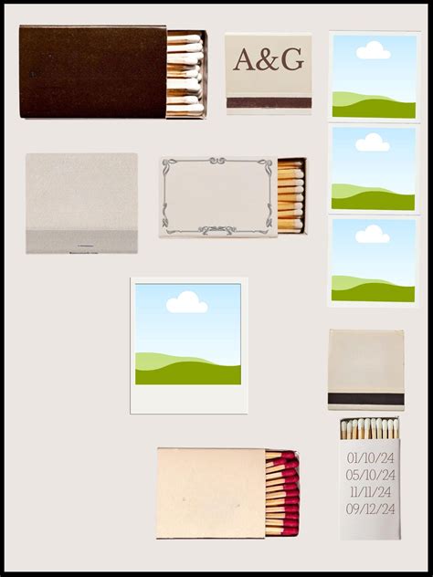 Matchbook Template Canva