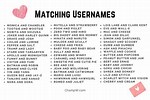 Matching Usernames for Couples